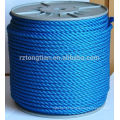 High quality 16mm anti-uv 3 strands pp polypropylene ropes